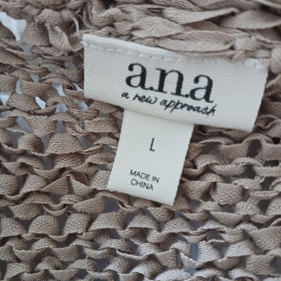 Sweater Vest Loose Knit Casual Chic Tan - Picture 7 of 9